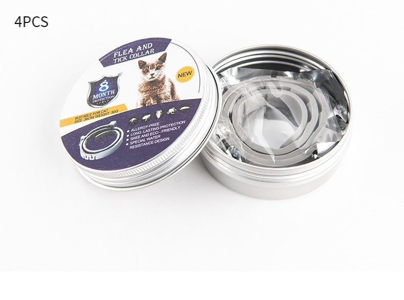 Collar Repelente de Insectos Ajustable para Perros y Gatos