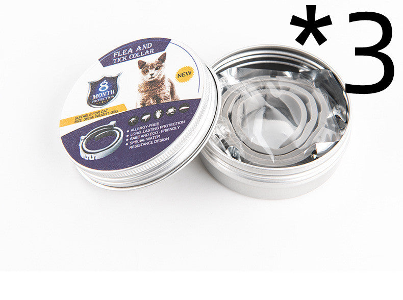 Collar Repelente de Insectos Ajustable para Perros y Gatos