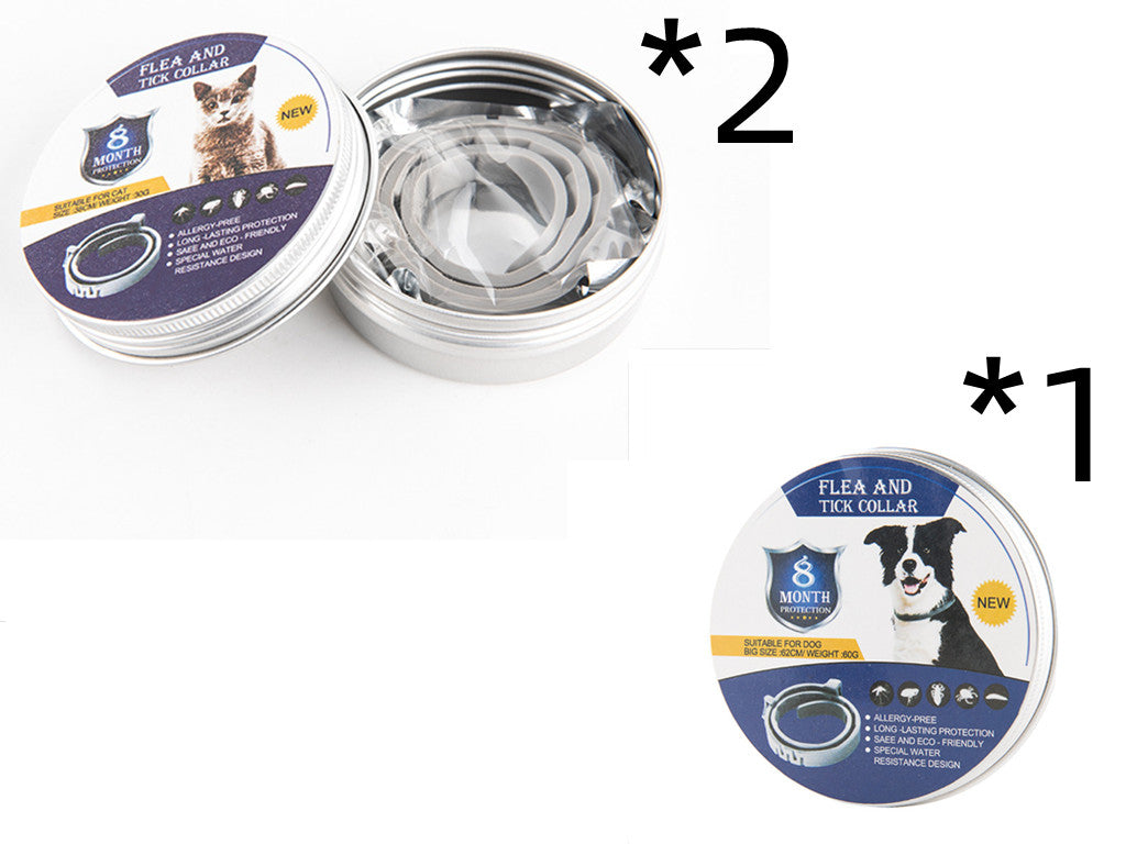 Collar Repelente de Insectos Ajustable para Perros y Gatos