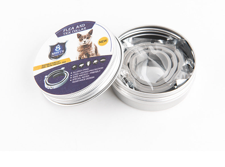 Collar Repelente de Insectos Ajustable para Perros y Gatos