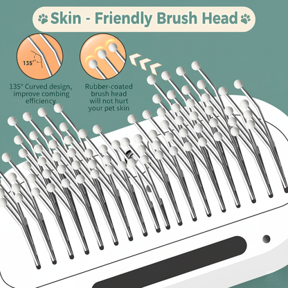 3 In 1 Cat Steam Brush, Pet Steam Brush For Cat Dog Long Short Haired, Pet Spray Hair Removal Comb For Small Animals Shedding & Grooming, Water Mist Spray Brushes With Release Button