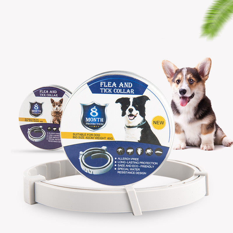 Collar Repelente de Insectos Ajustable para Perros y Gatos