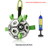 Juguete de fútbol inflable de entrenamiento para perros