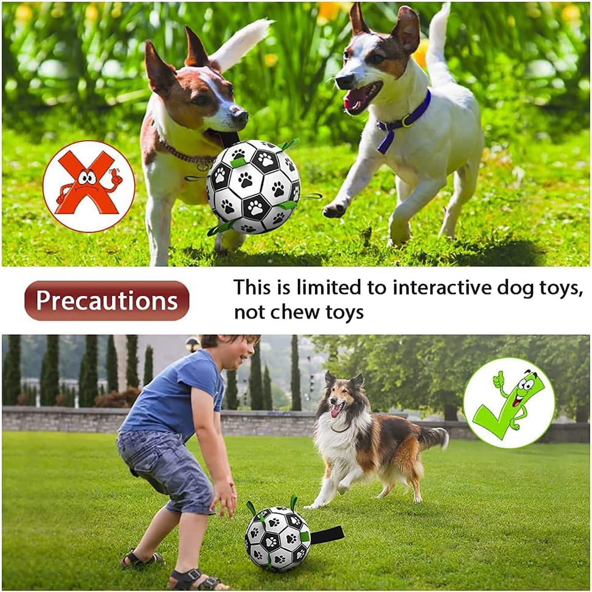 Juguete de fútbol inflable de entrenamiento para perros