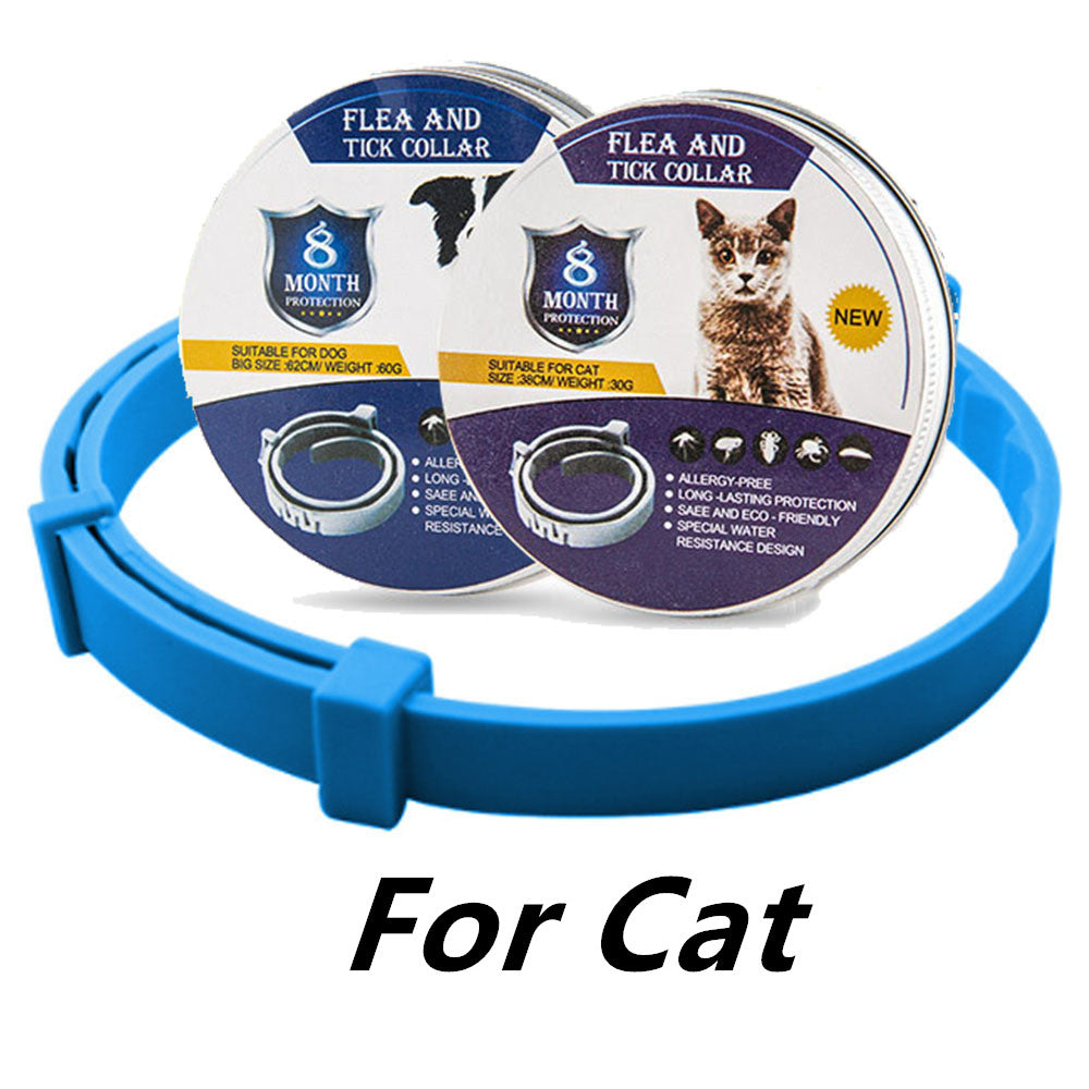 Collar Repelente de Insectos Ajustable para Perros y Gatos