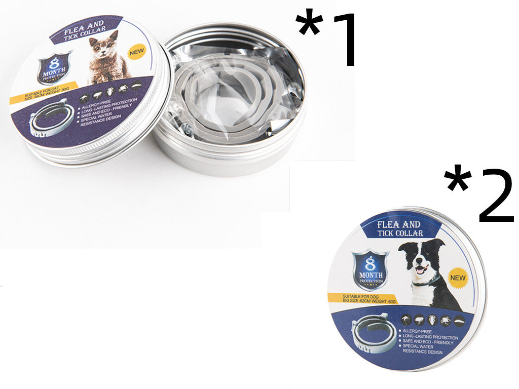 Collar Repelente de Insectos Ajustable para Perros y Gatos